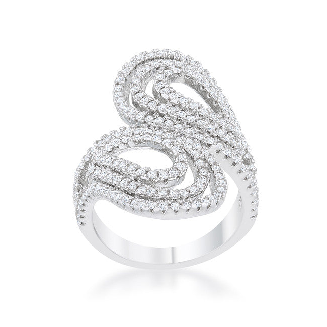 Serina Pave Circle Contemporary Fashion Cocktail Ring | 1.8 Carat | Cubic Zirconia - Beloved Sparkles
- 3